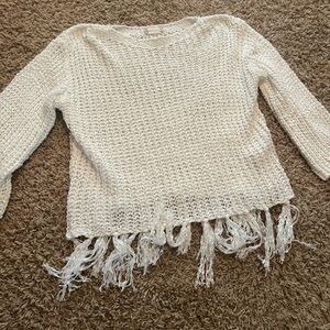 white altard state sweater